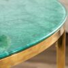Plateau aspect marbre vert de la table basse