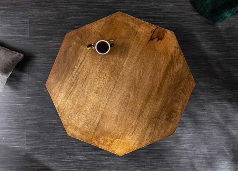 Table basse vue de haut