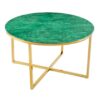Table basse vert émeraude