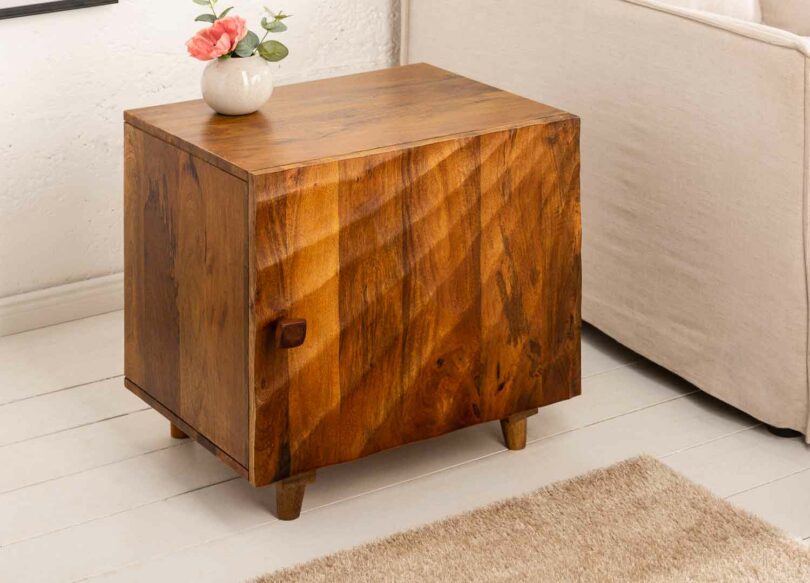 Table basse bout de canapé en bois massif