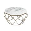 Table basse en marbre blanc