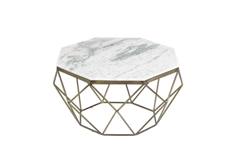 Table basse en marbre blanc