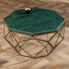 Table basse marbre vert