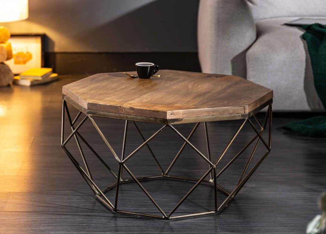 Table basse en bois d'acacia