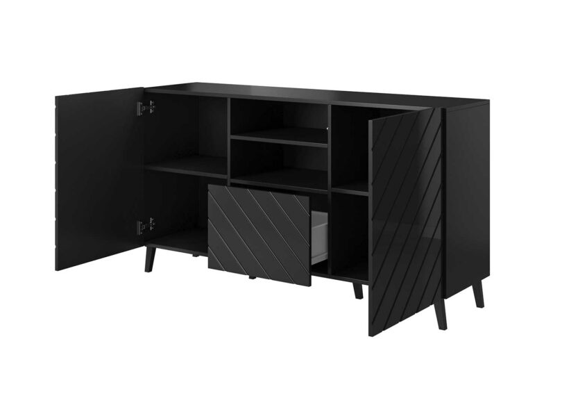 meuble de rangement design noir
