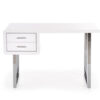 bureau de travail blanc brillant