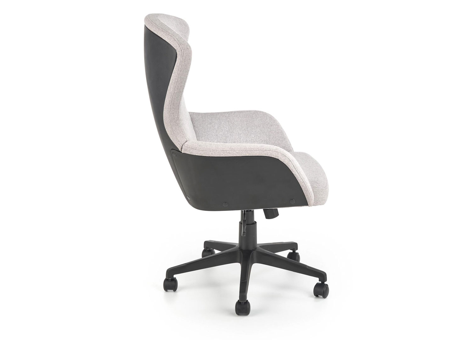 Chaise de bureau moderne en tissu gris confortable