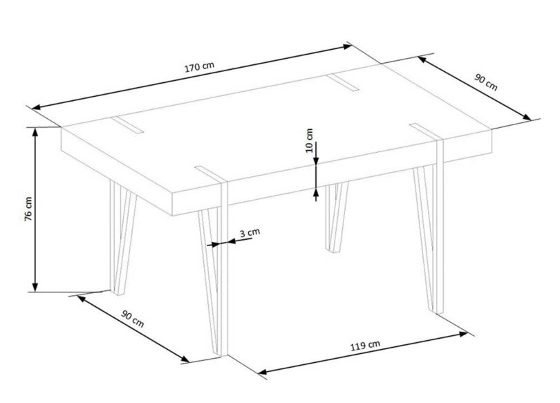 détail des dimensions