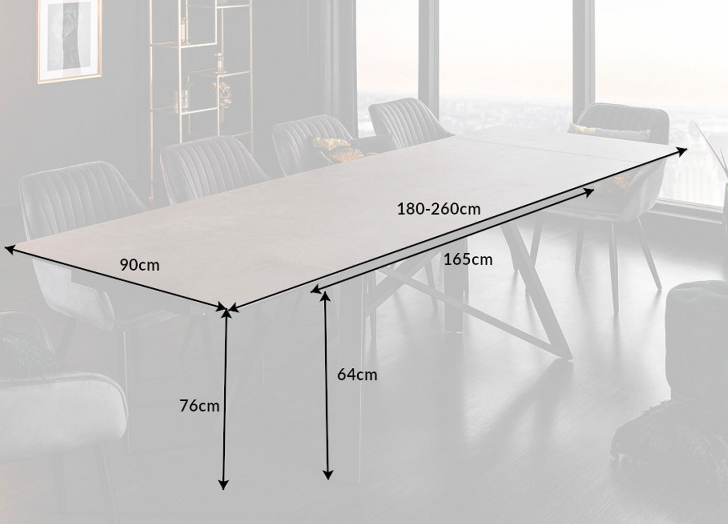 dimensions de la table de repas