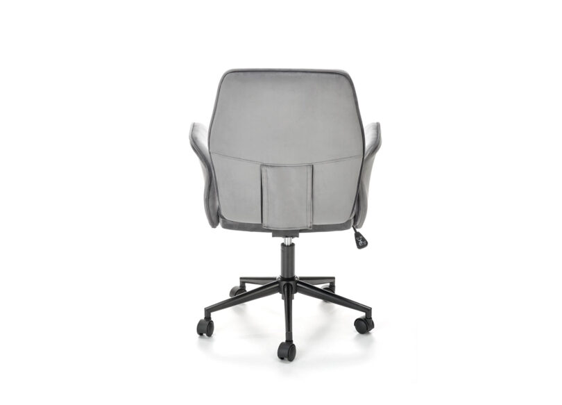 siège de bureau en velours gris