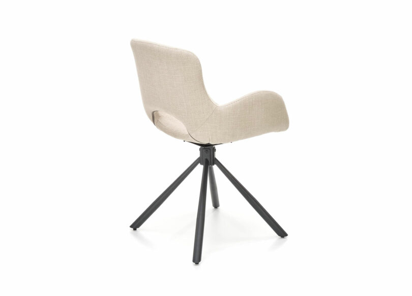 fauteuil en tissu moderne beige clair