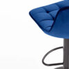 fauteuil de bar bleu foncé