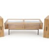 table de salon avec 2 tiroirs de rangement sans glissières