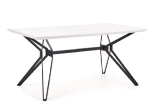 table de repas design blanche laquée pas cher