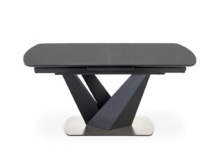 table à manger extensible en verre 160-200 cm