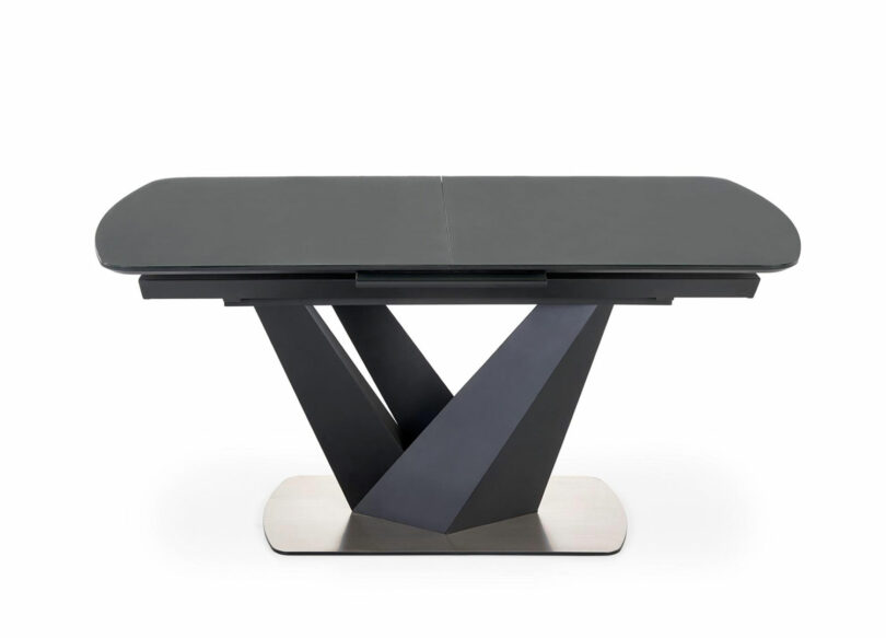 table à manger extensible en verre 160-200 cm