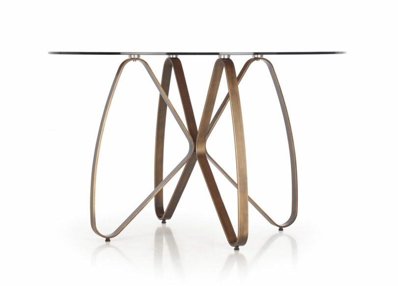 table de salle à manger design en verre