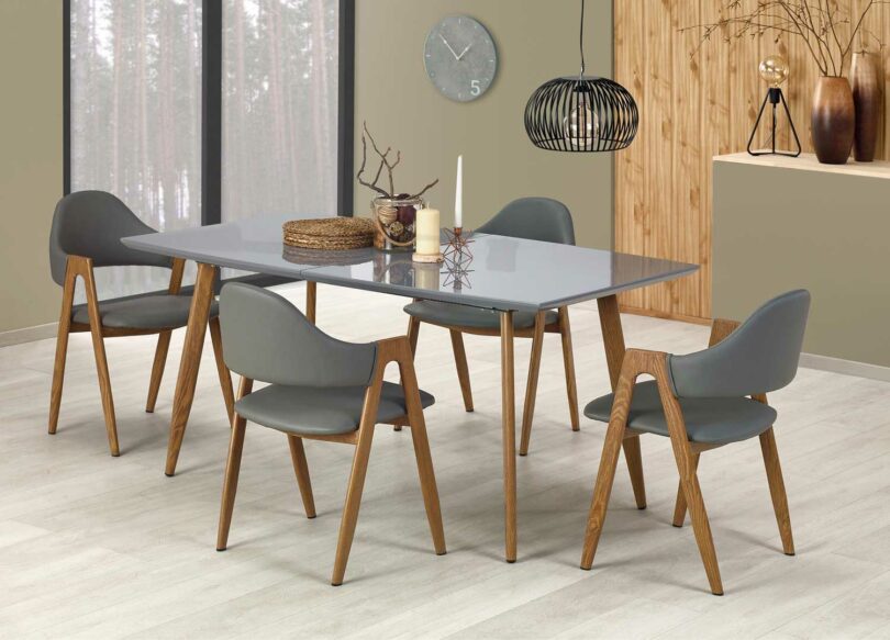 table à manger avec allonge 160-200 cm