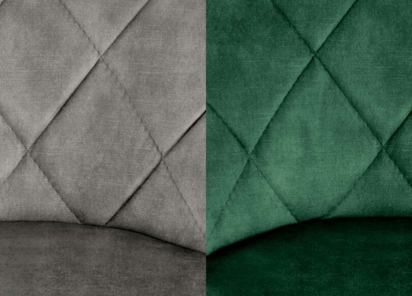 velours des chaises de bar