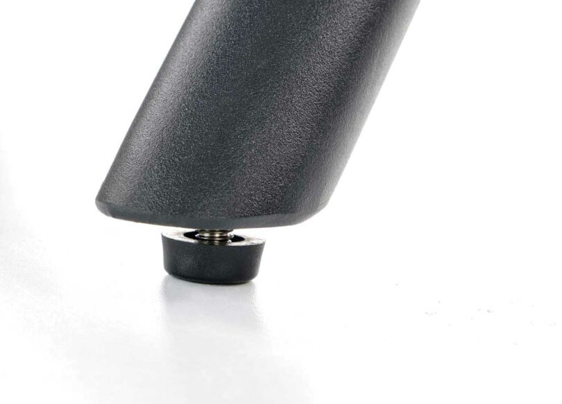 piétement de la chaise en métal noir poudré