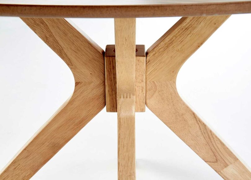 piétement en bois massif