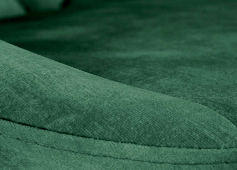 zoom sur le velours vert