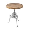 Table d'appoint en bois massif réglable