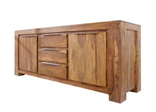 meuble buffet 175 cm rétro en bois massif