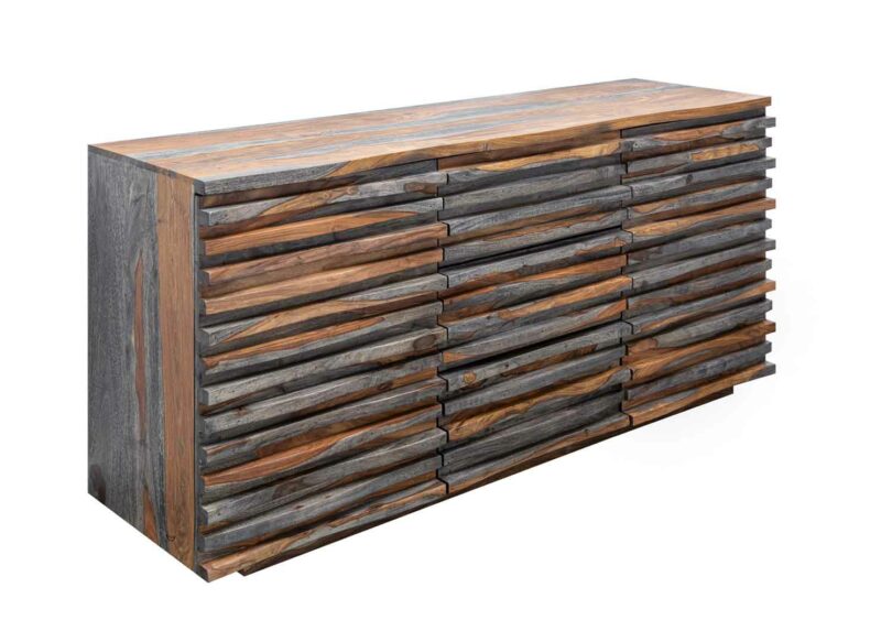meuble de rangement rétro en bois massif