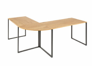 bureau de travail industriel d'angle 180 cm