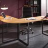 table de bureau d'angle 180 cm pas cher