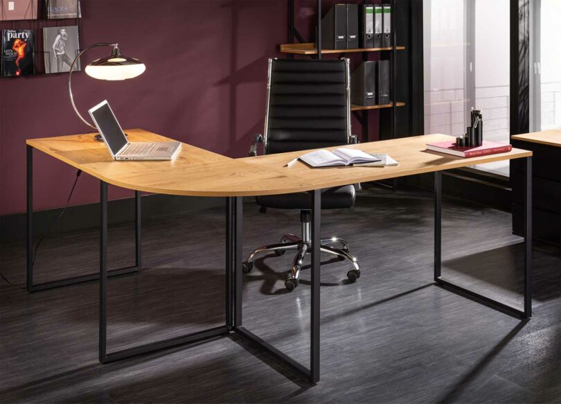 table de bureau d'angle 180 cm pas cher