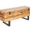 banc avec rangement en bois massif pour entrée