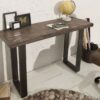 meuble console en bois massif