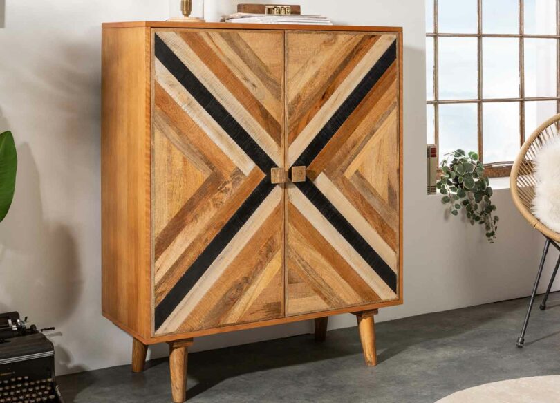buffet originale en bois de manguier