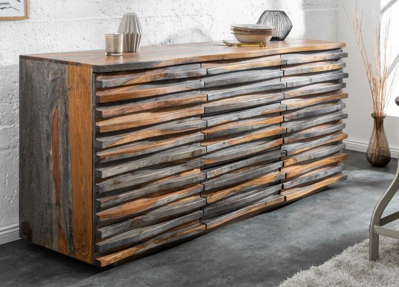 buffet en bois rétro
