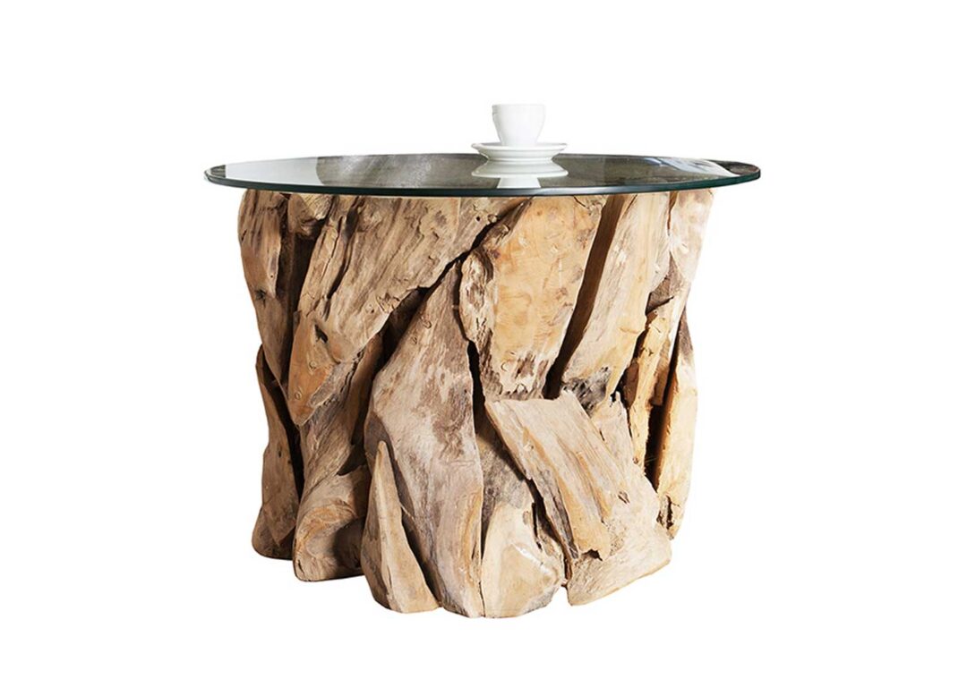 table de salon en bois flotté pas cher