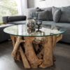 table basse originale en bois massif pas cher