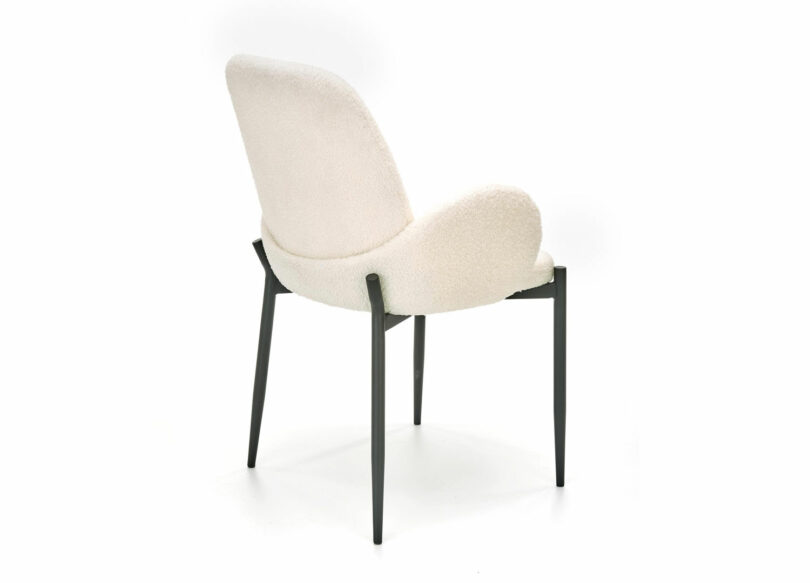 fauteuil à bouclette crème