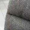 zoom sur le tissu gris structuré