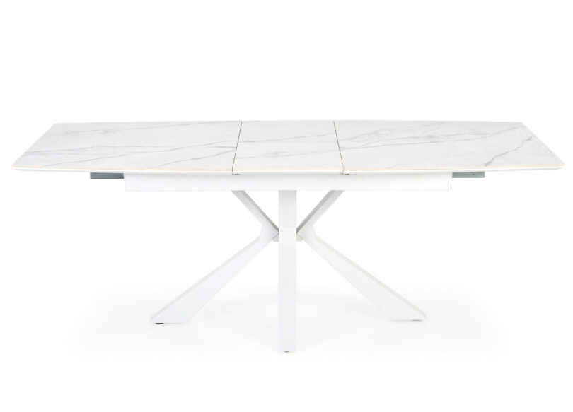 table de repas pour 8 personnes aspect marbres