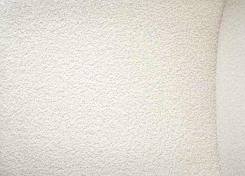 zoom sur le tissu bouclette