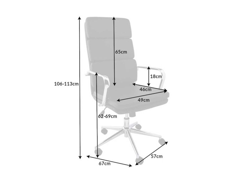 Dimensions de la chaise de bureau