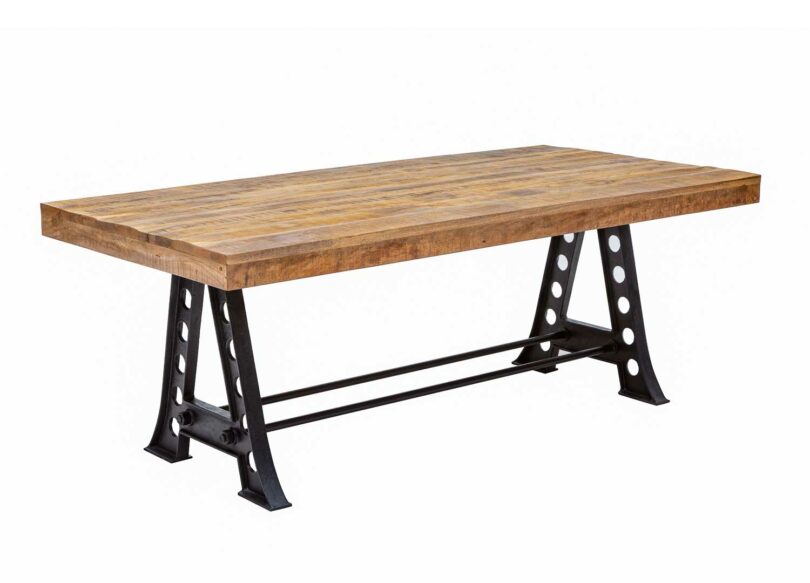 Table de salle à manger en bois de manguier massif
