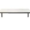 Table rectangulaire extensible marbre blanc