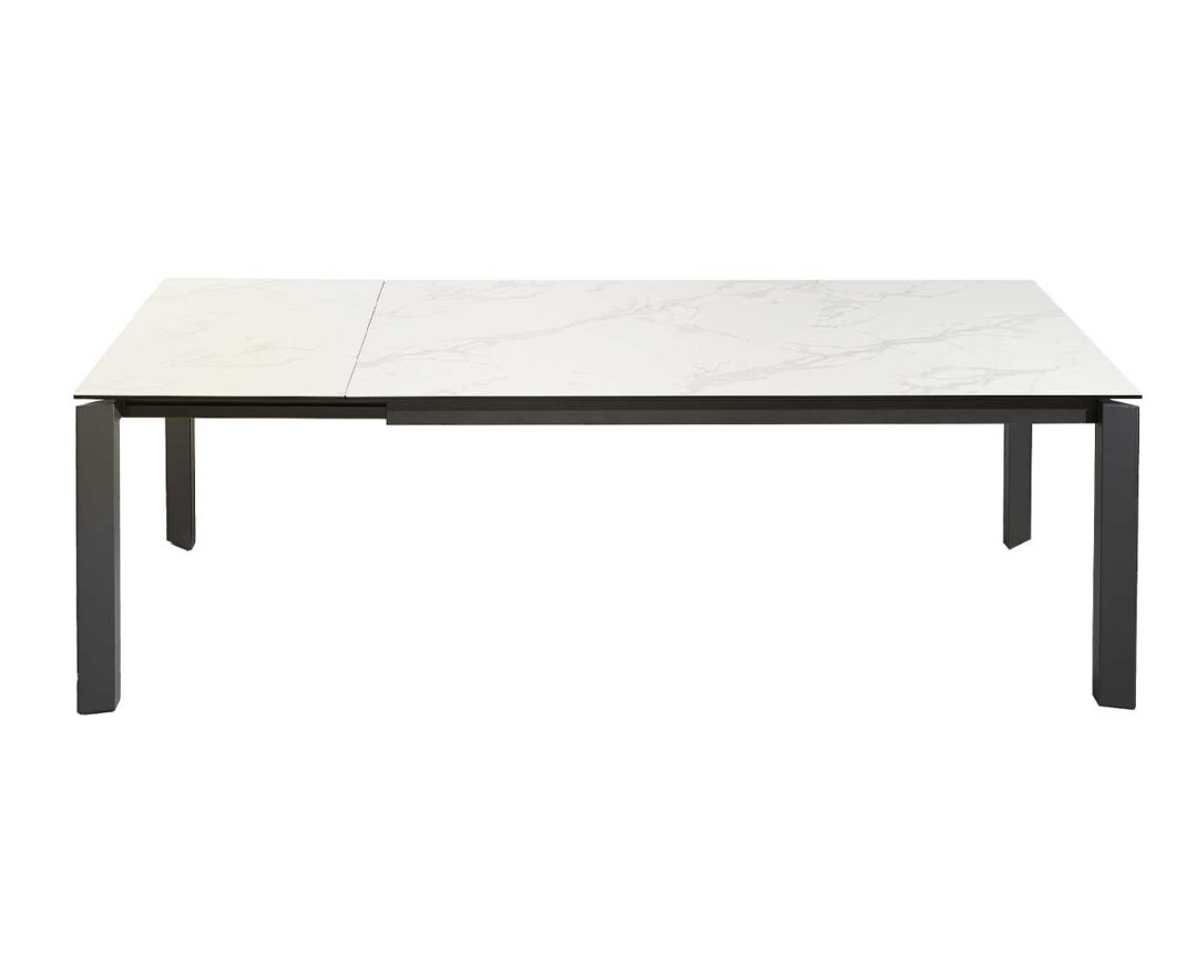 Table rectangulaire extensible marbre blanc