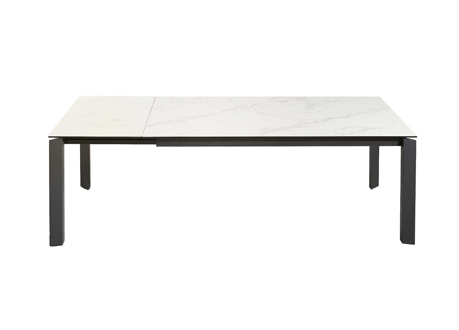 Table rectangulaire extensible marbre blanc