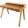 table de bureau avec rangement en bois massif