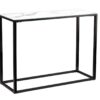 table console design plateau en verre 110 cm