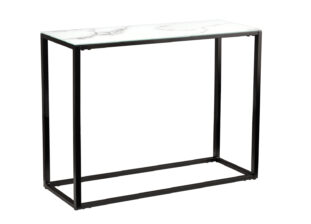 table console design plateau en verre 110 cm